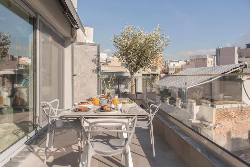 Luxury Acropolis View Apartment-Living Stone Black Pearl Athens Exterior photo